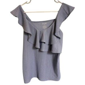 Nine West Lavender Ruffle Sleeveless Top - Size M